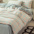 多喜爱（Dohia）.COM纯棉四件套全棉被套床单枕套床上用品套件 绿小格 1.2m床单款(被套150*200)