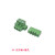 2EDGKM绿色接线端子带固定耳插拔式5.08MM螺丝直弯针PCB2/3/4/8p 3P 直针座+插头(10套)