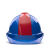HKFZ海华A7国标湖北电网电绝缘工地安全帽蓝色防砸透气安全帽厂家印字 A7白色抽拉帽衬