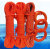 邦固 救援水上救生绳浮力漂浮浮索 橘色绳12mm+50米配环配钩