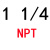 丝攻适用于申利管螺纹丝锥定制PT Z NPT NPTF1/8 1/4 3/8 1/2 米白色 NPT 1“1/4-11