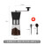 锅仙炖咖啡豆研磨机手磨咖啡机手摇咖啡磨豆机家用小型咖啡粉研磨 小腰磨豆机+小天使滤网+礼品