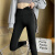 交叉腰鲨鱼裤单双件装夏季外穿女高腰显瘦紧身芭比打底裤 黑色单件装 XL(126-140斤)