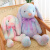 史泰萌彩色垂耳兔公仔可爱小兔子毛绒玩具安抚玩偶床上娃娃女孩生日礼物 紫色 60厘米