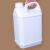加厚食品级白色塑料方桶酒精消毒液桶山茶油桶水桶2.5/5/10升kg斤 5L大口乳白色 36个