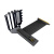 艾米珈PCIE4.0显卡延长线竖装支架套装黑白适用于联立包豪斯太阳神等atx机箱通用于所有显卡 显卡竖装支架套装【pcie4.0线+支架】白色