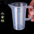 600ml透明塑料调漆杯生产厂家一次性量杯带印刻度杯pp油漆比例杯 全柄小规格