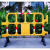 塑料施工护栏防撞道路施工铁马移动围栏停车场学校市政道路隔离栏 黄色600*900折叠护栏 一片