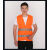 反光背心马甲透气反光衣外套环卫施工人建筑劳务驾驶员荧光安全服 橘布灰条