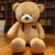 熊玩偶毛绒玩具女孩泰迪熊公仔布娃娃大号抱抱熊女生睡觉抱枕1m 真爱熊【100cm】