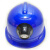 京仕蓝带灯的安全帽国标LED强光USB充电一体式龙物业头盔灯工地矿用 蓝色美心龙LA-1002+排插充电器