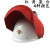 琉璃钢配安全帽式电焊面罩头戴式二氧帽红钢纸焊工 蓝色 (套装) 蓝色  (套装)