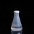 东部工品 加盖三角烧瓶 平底烧瓶 透明塑料烧瓶 锥形瓶 50ml 