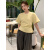 皮尔卡丹舒适百搭短袖T恤女2024新款夏季韩版设计感显瘦后开叉收腰上衣 粉色 S