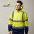 代尔塔 工作服404012 高可视上衣 反光工装 荧光黄 L