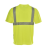 安大叔JJ-E774圆领反光T恤 3M反光材料100%涤纶透气鸟眼布 一件装 荧光黄（加LOGO） L 