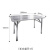 不锈钢长方桌折叠桌户外学习桌不锈钢烧烤桌 加厚折叠长方桌120CM*80CM*75高
