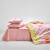 LOVO罗莱生活旗下品牌  全棉四件套纯棉柔简约床上用品床单双人床 小红FA 1.8米床(适配220x240被芯)