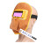 米囹定制适用电焊面罩自动变光眼镜全脸防护焊帽氩弧二保变光焊工面具牛皮 新欧标面罩十五保护