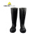 代尔塔 PVC高帮安全防化靴 黑色 40