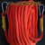 安装空调绳安全绳户外高空作业防护绳救生绳应急绳绳登山绳保险绳 红编16毫米5米带双钩