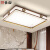 长裕新中式LED客厅灯大气长方形吸顶灯简约现代全铜实木灯具中国风
