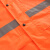 采易乐 反光雨衣雨裤套装 分体式连帽反光警示防暴雨制服 橙色 4XL码 15657