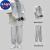 NASA LEAP短袖恤男装潮牌一套装搭配痞帅气夏季新款潮流韩版宽松百搭衣服 K01灰+CQS[624灰] M