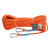 高空作业安全绳国标耐磨套装户外安装空调作业保险登山绳子带挂钩 RL162直径16mm橘色5米