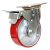 稳斯坦 重型脚轮 刹车轮 铁芯聚氨酯PU工业轮子 （5寸刹车-承重300kg）1个 WST160
