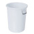酌影 加厚塑料水桶圆桶 工业储水圆桶餐厅厨房泔水桶大号垃圾桶 白色100L无盖	