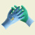 儿童防护手套防割防刺劳保宝宝小手套赶海园艺喂宠物幼儿加厚手套 蓝绿色1双装 适合3-8岁[16.5厘米左右]