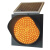 太阳能LED警示灯300交通信号灯黄闪灯 红慢灯十字路口学校警示灯 固定立杆高2米直径75