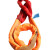 工业柔性吊装带双扣环形起重圆形软吊带吊车吊树吊绳2T3T5吨 杏色 柔性8T8米