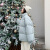 GARNUO短款羽绒服女白鸭绒2023年冬季新款韩版小个子加厚绿色面包服外套 蓝色 S【80-100斤】