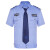 保安制服工作服夏装男女新式物业安保短袖衬衣夏季蓝色保安服工装 白长+夏裤 XL