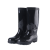 安赛瑞 高筒雨鞋（40码）黑色 PVC塑胶雨鞋 户外防水防滑 hn