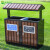 户外垃圾桶不锈钢分类果皮箱室外公共场合景区公园大号环卫垃圾箱 MX-4302 【紫檀棕色】
