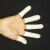 指套一次性乳胶美容纹绣手指套无尘无粉米黄色/白色拇指套 白色300个