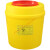 垃圾桶一次性锐器盒废弃针头利器盒医院诊所方形圆形黄色垃圾桶MSY 8L翻盖方形【15+1】