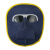 电焊面罩脸部防护电焊面罩电焊氩弧焊头戴式焊帽牛皮轻便面罩 四个灰色眼镜镜不含面罩绑带