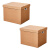 协创优  62.5*41.5*40.5cm 带盖搬家纸箱储物整理纸箱子收纳箱