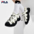 斐乐（FILA）FLUID 5 SANDAL复古凉鞋女2024夏新款猫爪凉鞋 雪白_苔藓绿色-SM 35.5