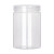 定制适用铝金盖塑料罐pet级空密封瓶子加厚透明广口瓶坚果花茶包装桶 8.5*6.5cm 25g 铝金盖 10个