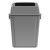 天枢10L摇盖垃圾桶带盖小塑料桶小号小型分类回收商用酒店办公室灰色(其他垃圾)