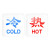 捷力顺 LJS80 亚克力冷热水标识贴 卫生间冷热指示标签  H款3.5*3.5cm