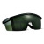 星曌电焊眼镜焊工专用防打眼防强光电弧焊接氩弧焊劳保男护目镜 深绿5付(送眼镜袋+布)