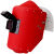 嘉博森红钢纸电焊面罩焊工全脸防护安全帽式焊接面罩隔热耐高温焊帽 面罩铁窗翻盖送2白2黑片 送安全帽卡槽
