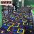ROBTM台球俱乐部地毯室厅城馆工程印花大面积满铺西安 蓝白 蓝条 方块 OS308 促销走量