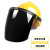 历修定制电焊防护面罩安全帽焊工专用烤全脸焊帽头戴式具 (黄)安全帽+支架+黑色屏